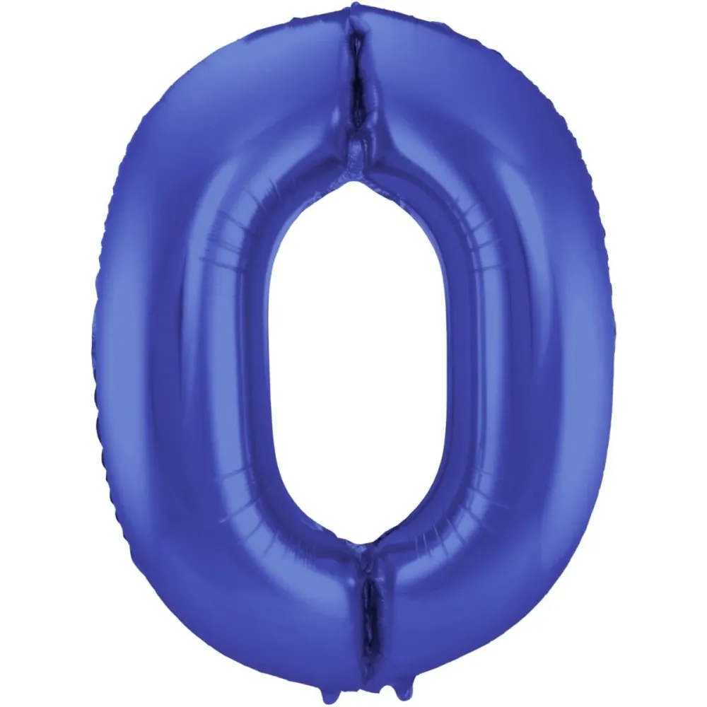 Folio ilmapallo kuva 0 Matt Blue XL 86cm tyhjä
