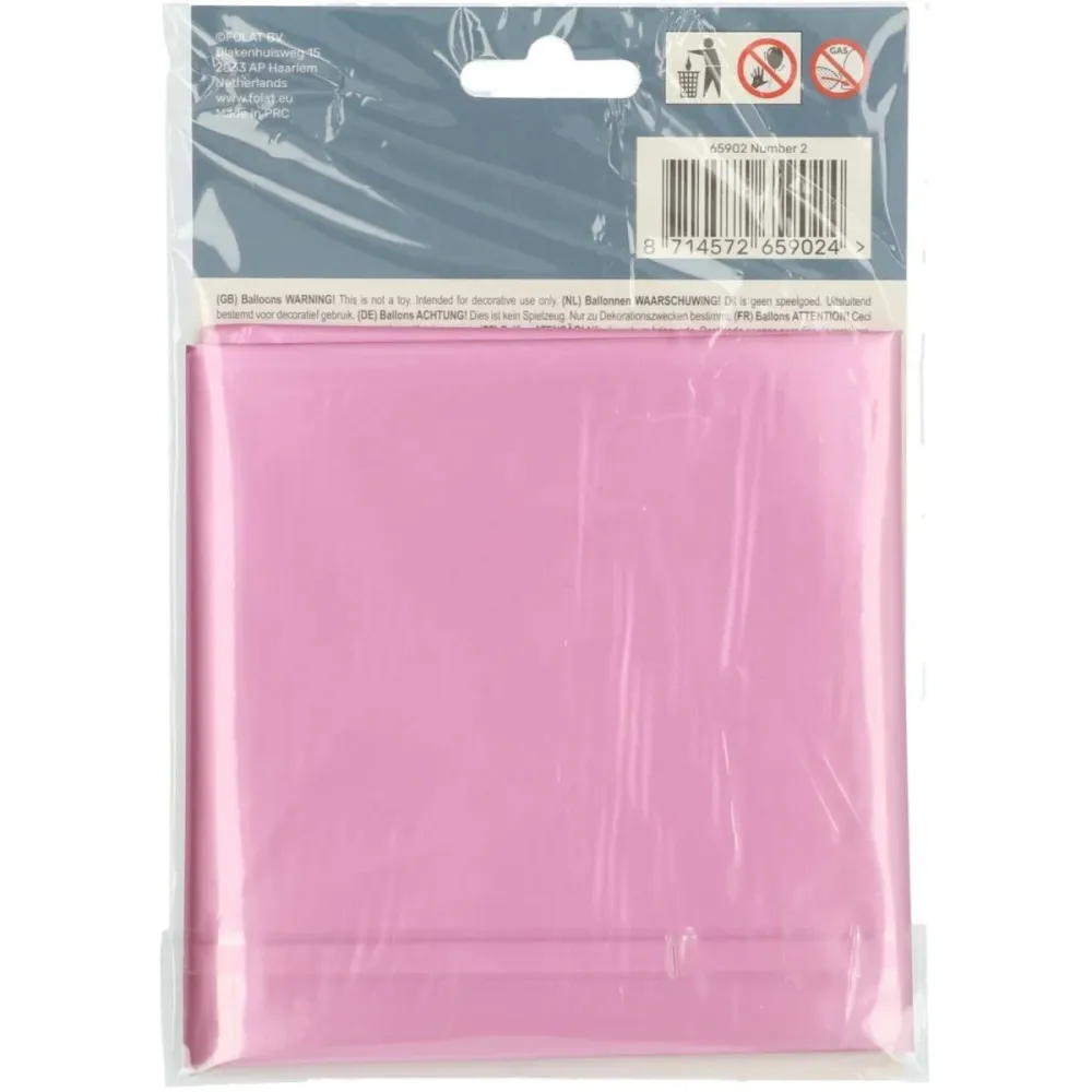 Folio ilmapallo Kuva 2 Matt Pink XL 86cm tyhjä