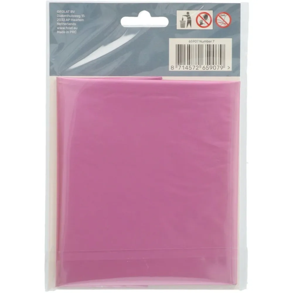 Folio ilmapallo Kuva 7 Matt Pink XL 86cm tyhjä tyhjä