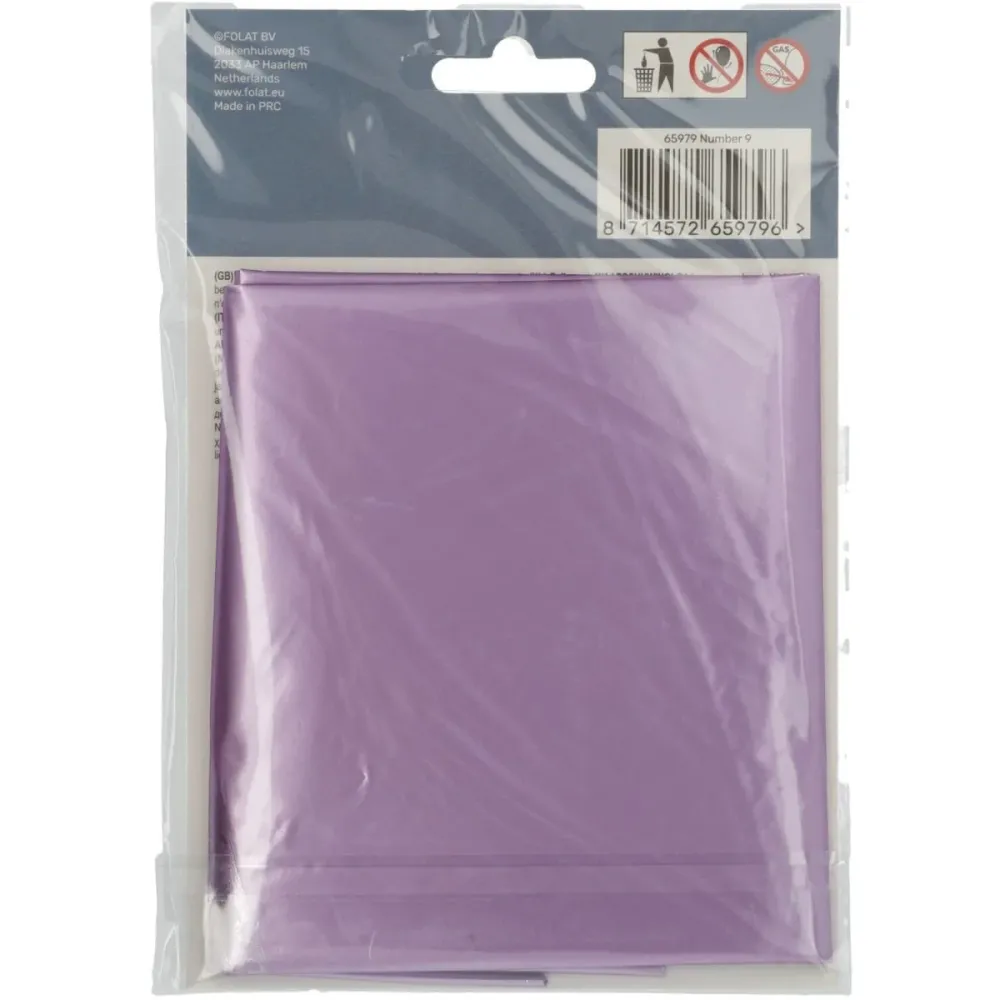Folio ilmapallo Kuva 9 Matt Purple XL 86cm tyhjä