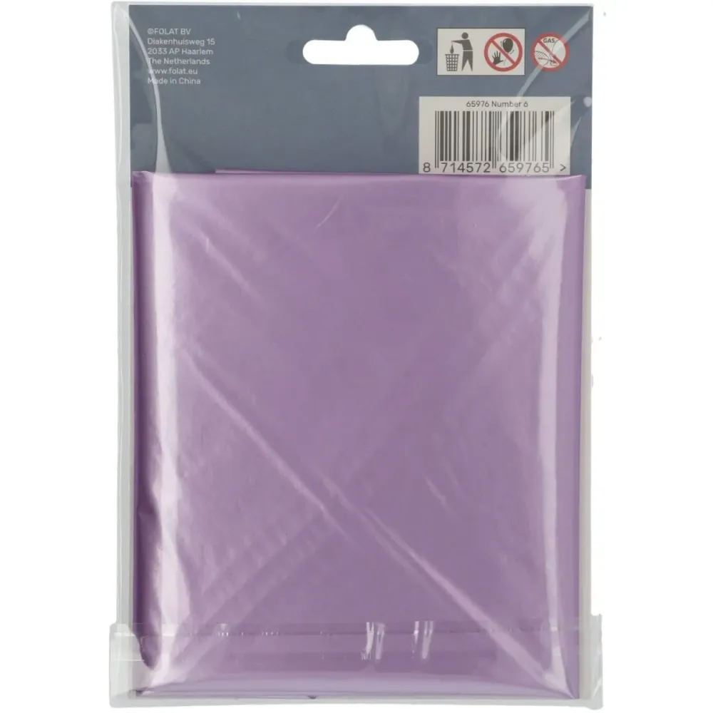 Folio ilmapallo kuva 6 Matt Purple XL 86cm tyhjä