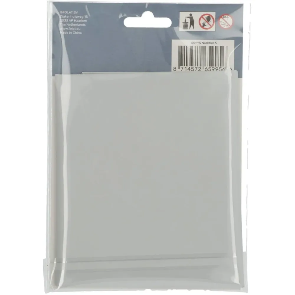 Folio ilmapallo Kuva 5 Matt White XL 86cm tyhjä