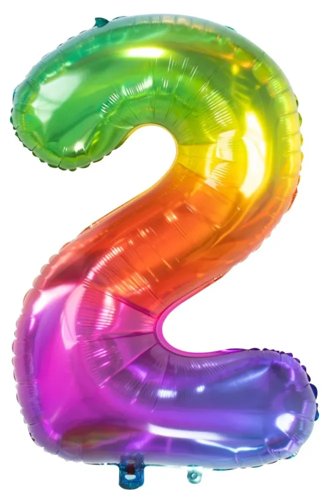 Folio ilmapallo Kuva 2 Rainbow XL 81cm tyhjä