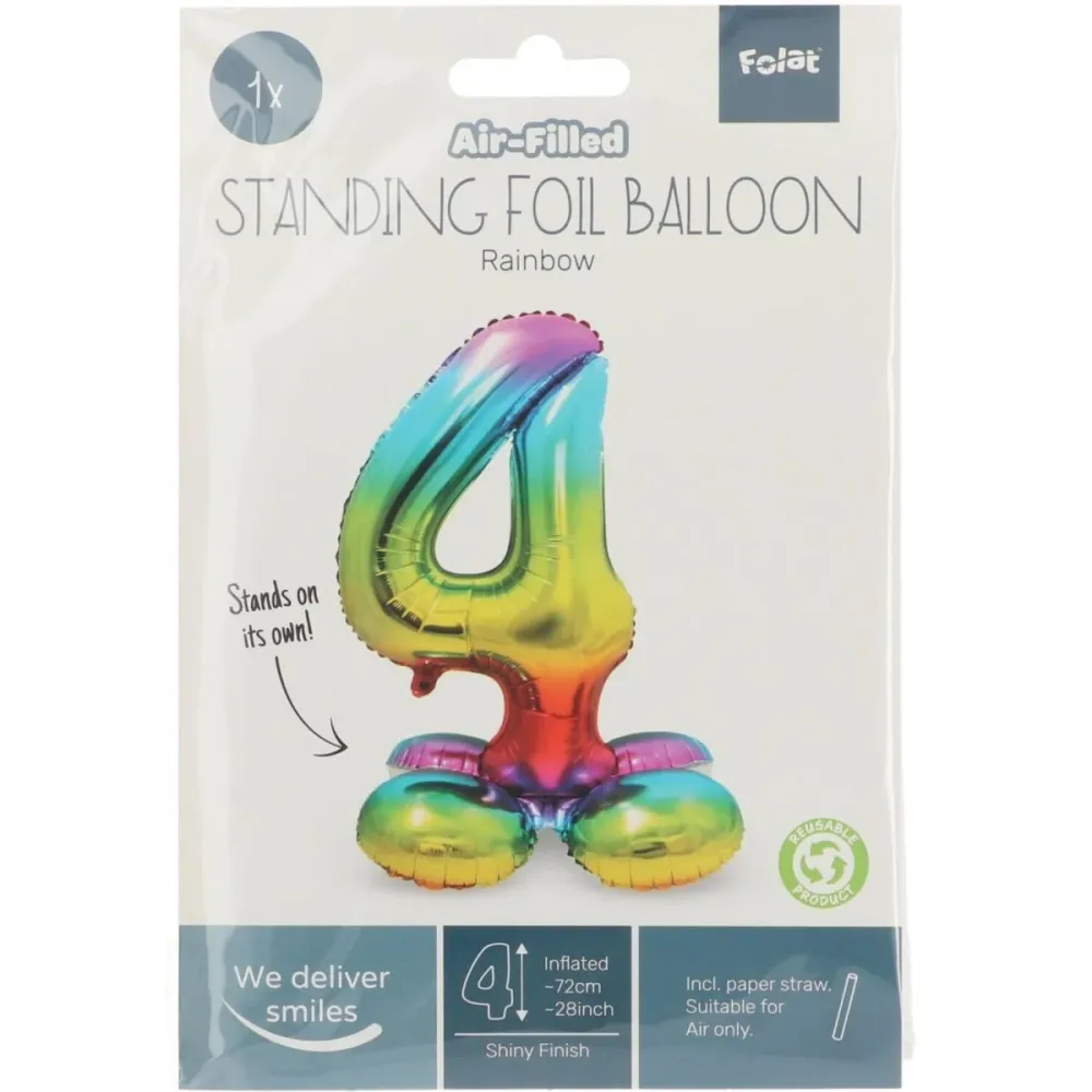 Folio ilmapallo Kuva 4 Rainbow jalustalla 72cm