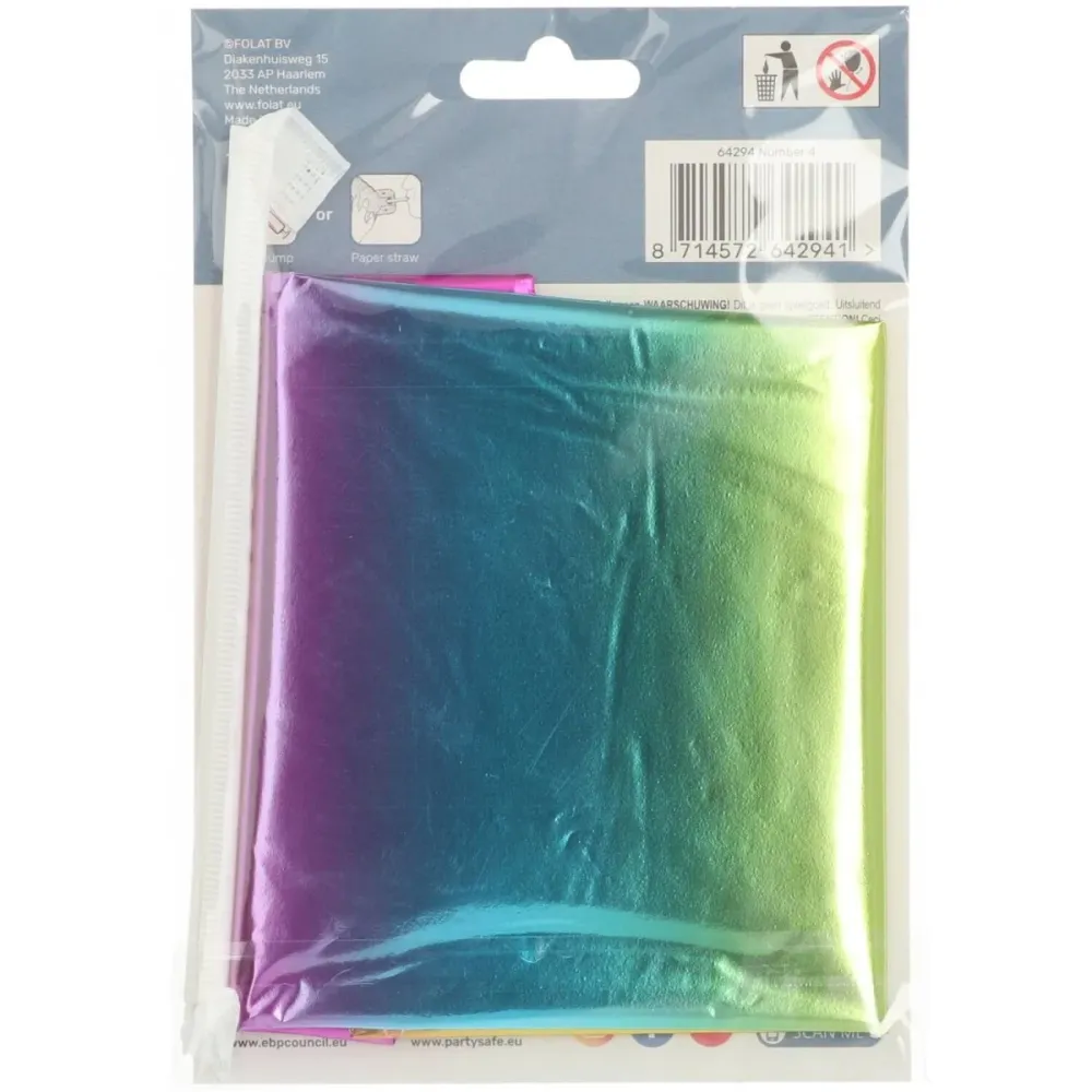 Folio ilmapallo Kuva 4 Rainbow jalustalla 72cm