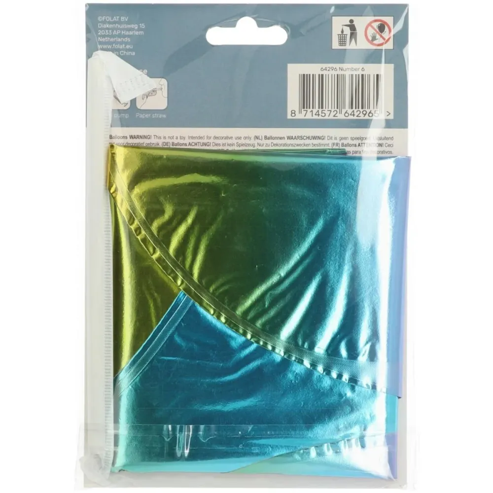 Folio ilmapallo Kuva 6 Rainbow jalustalla 72cm