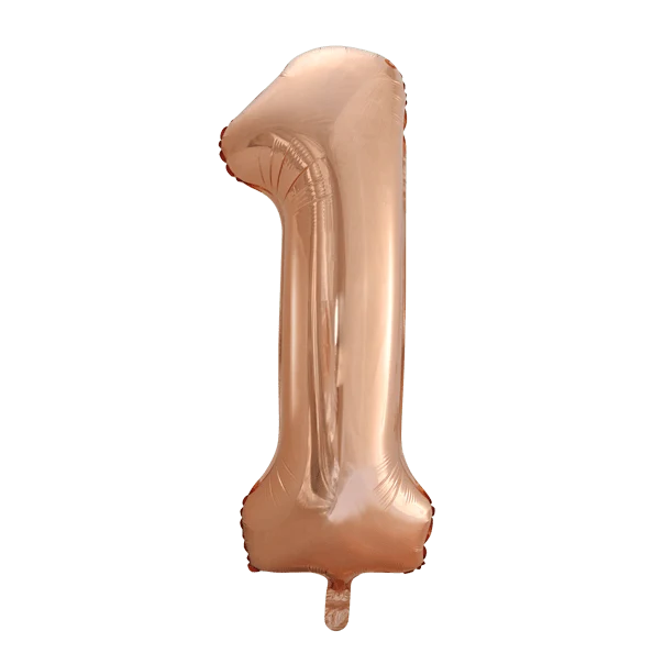 Folio ilmapallo Kuva 1 Rose Gold XL 86cm tyhjä