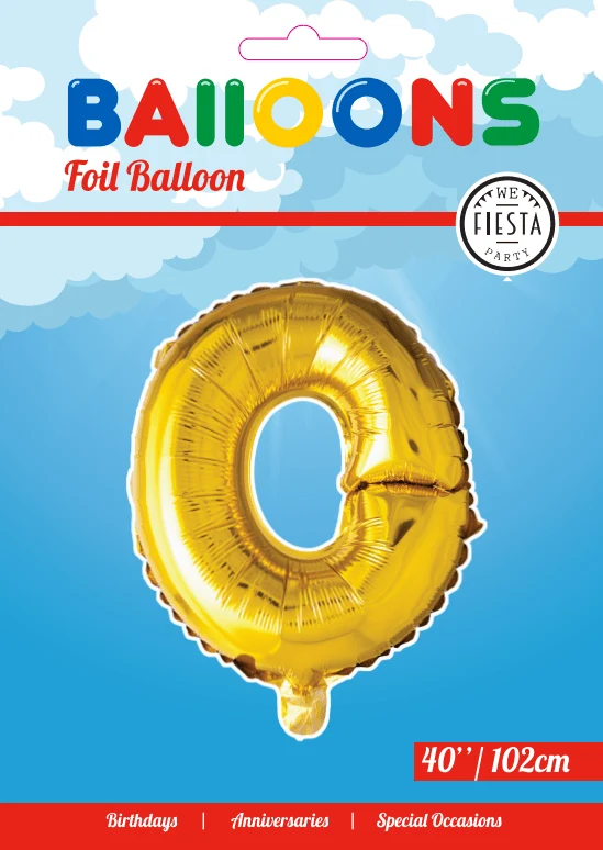 Folio ilmapallo Letter O Gold XL 102cm tyhjä