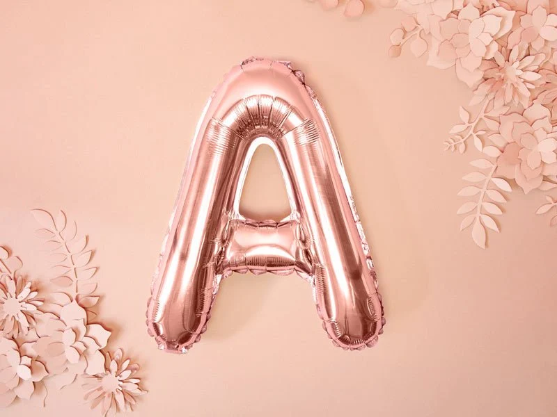 Folio ilmapallo Letter Rose Gold tyhjä 35cm
