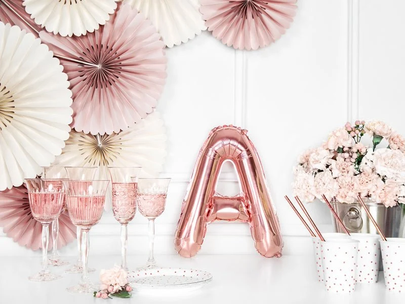 Folio ilmapallo Letter Rose Gold tyhjä 35cm
