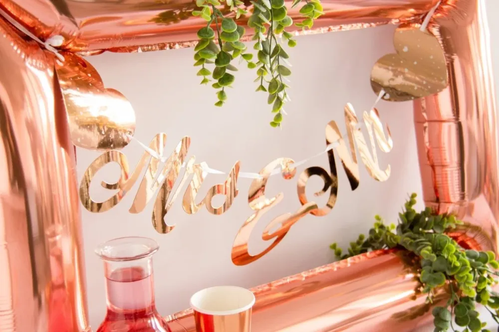 Folio ilmapallo valokuvakehys Rose Gold 85cm