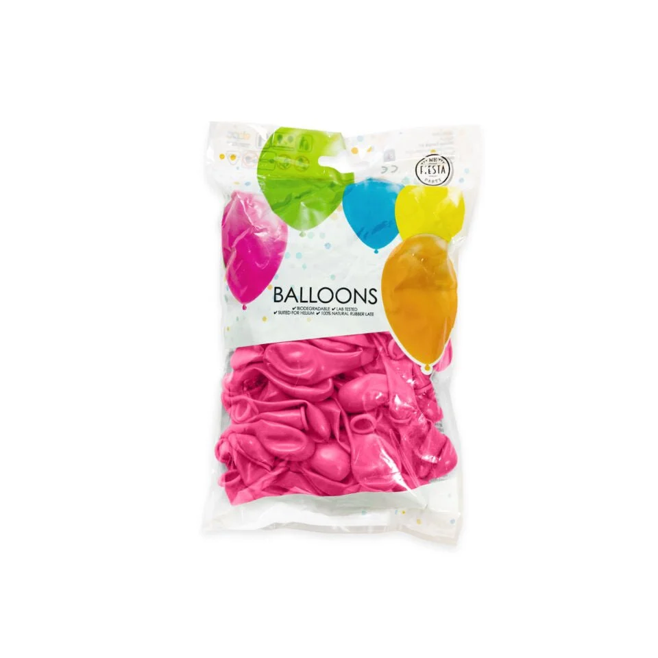 Fuksia ilmapallot 13cm 100kpl