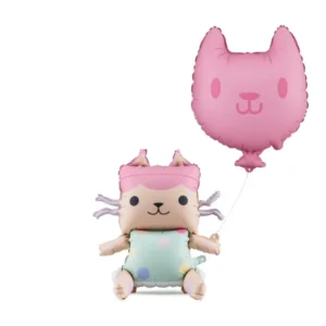 Gabbyn nukkekodin helium ilmapallo vauvan laatikko & kissa tyhjä 35cm