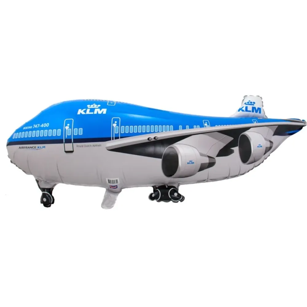 Helium ilmapallo Klm lentokone 95cm tyhjä