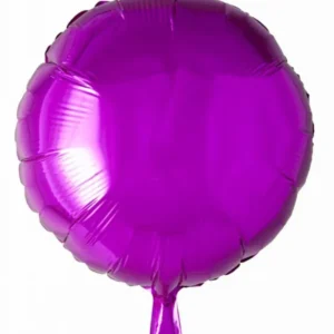 Helium ilmapallo pyöreä fuksia 46cm tyhjä