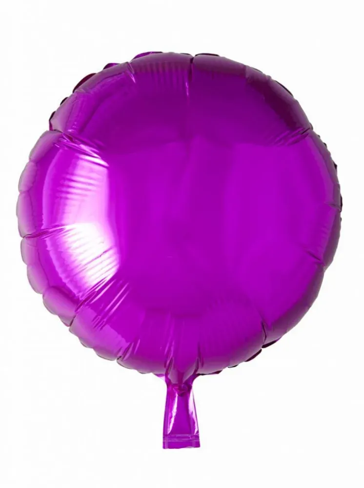 Helium ilmapallo pyöreä fuksia 46cm tyhjä