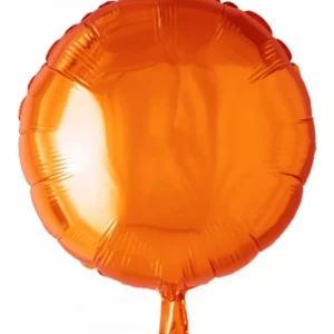 Helium ilmapallo pyöreä oranssi 46cm tyhjä