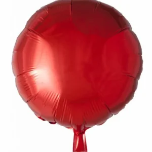 Helium ilmapallo pyöreä punainen 46cm tyhjä