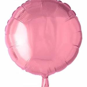 Helium ilmapallo pyöreä vaaleanpunainen 46cm tyhjä