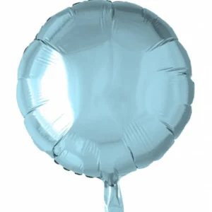 Helium ilmapallo pyöreä vaaleansininen 46cm tyhjä