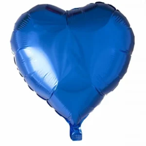 Helium ilmapallo sydän sininen 46cm tyhjä
