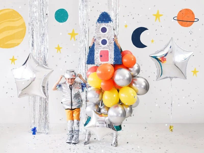 Helium ilmapallo tähti hopea tyhjä 70cm