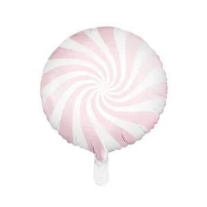 Helium ilmapallo vaaleanpunainen pyörre 45cm tyhjä