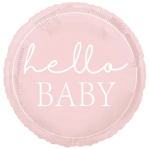 Hello Baby Helium ilmapallo vaaleanpunainen 45cm