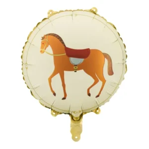 Hevonen Helium ilmapallo Beige Tyhjä 45cm