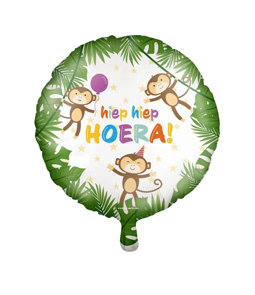 Hip Hip Hip Hip Hooray Helium ilmapallo viidakko tyhjä 46cm