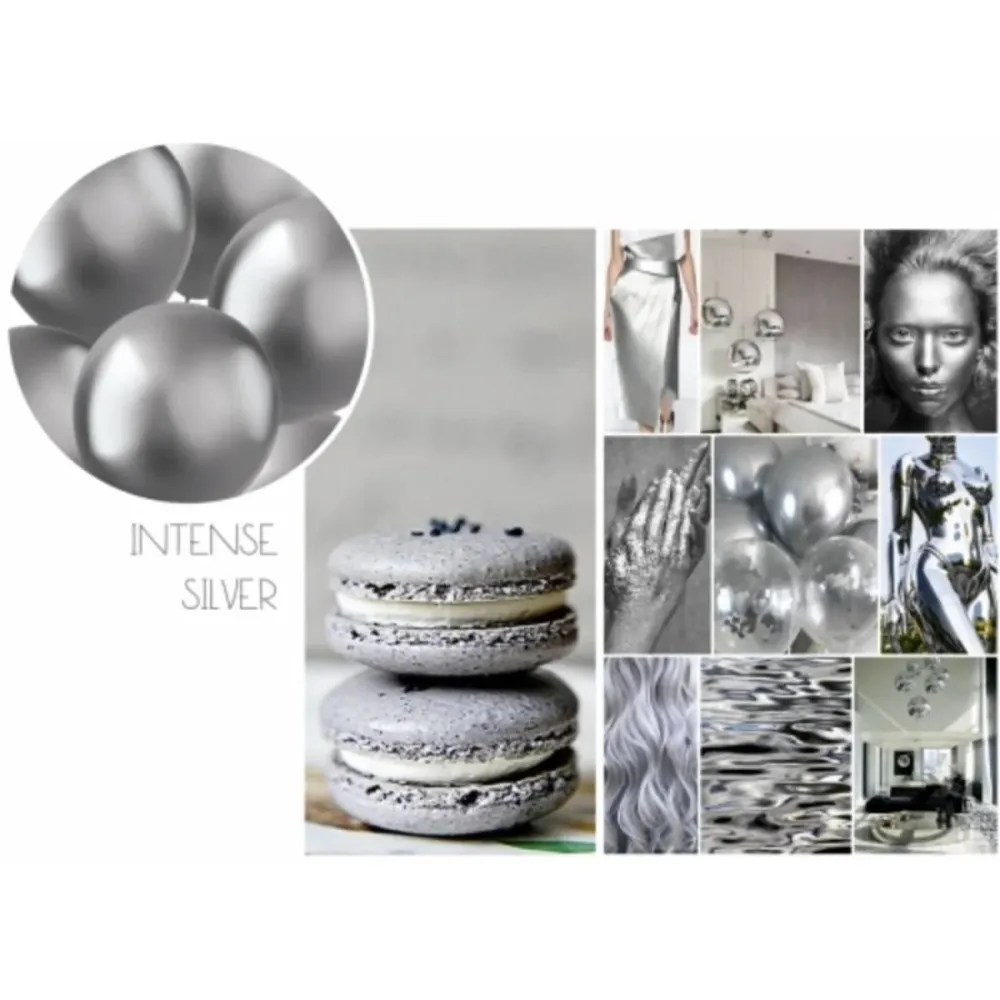 Hopea ilmapallot Chrome 33cm 10kpl