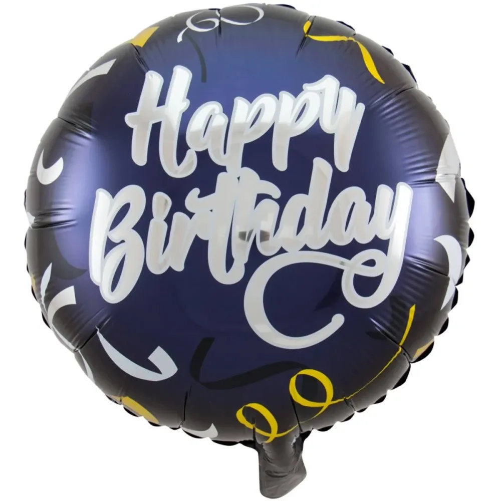 Hyvää syntymäpäivää Tyylikäs juhla folio ilmapallo - 45cm