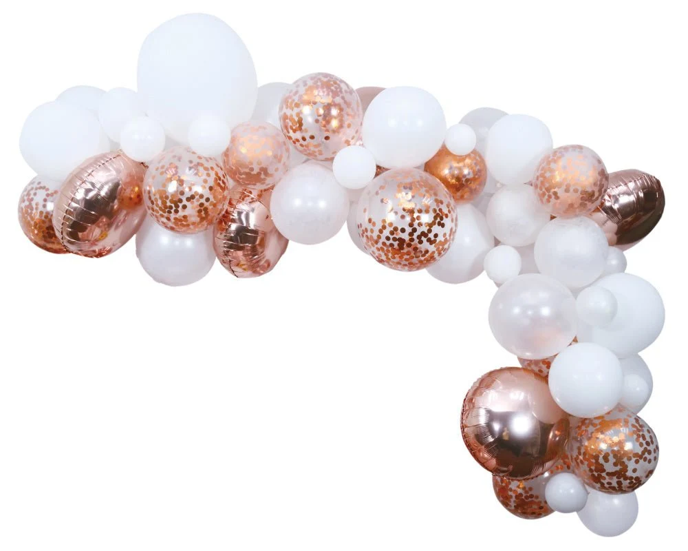 Ilmapallo kaari kotitekoinen setti Rose Gold 4m