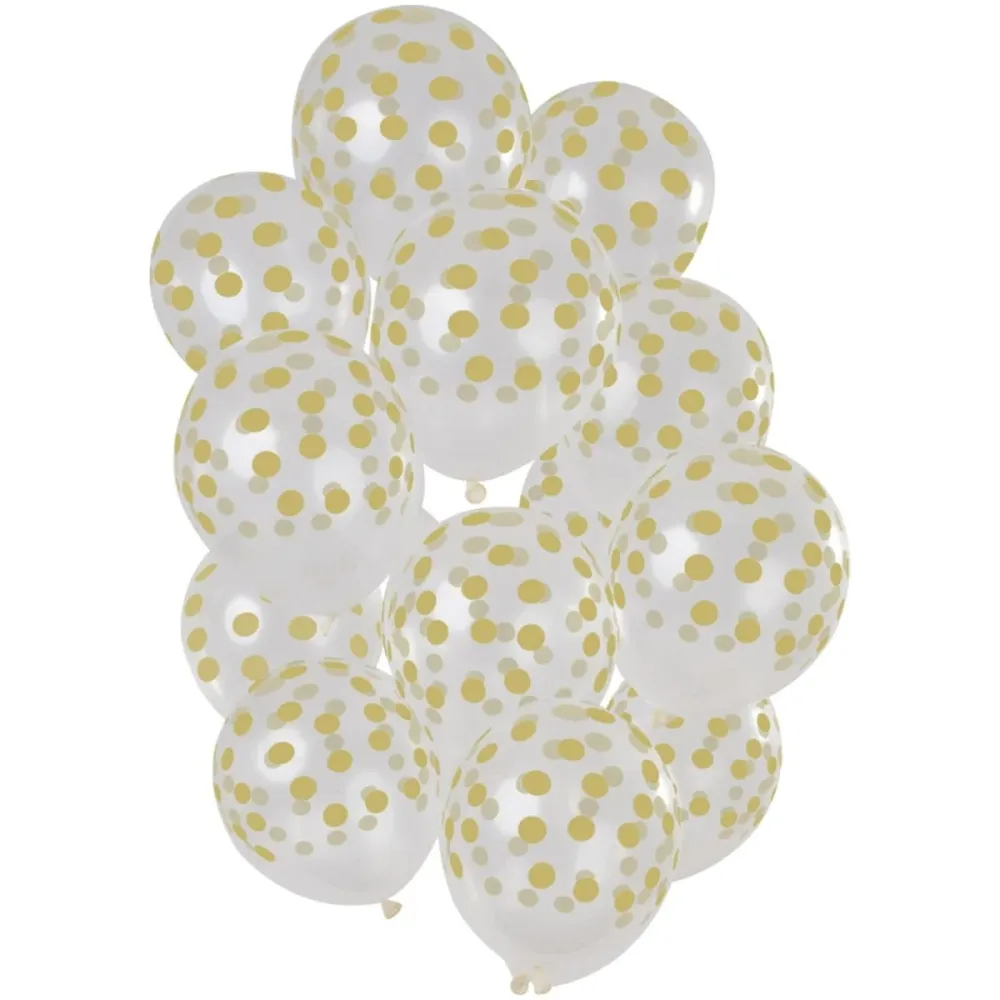 Ilmapallot Dots Gold 30cm 15kpl
