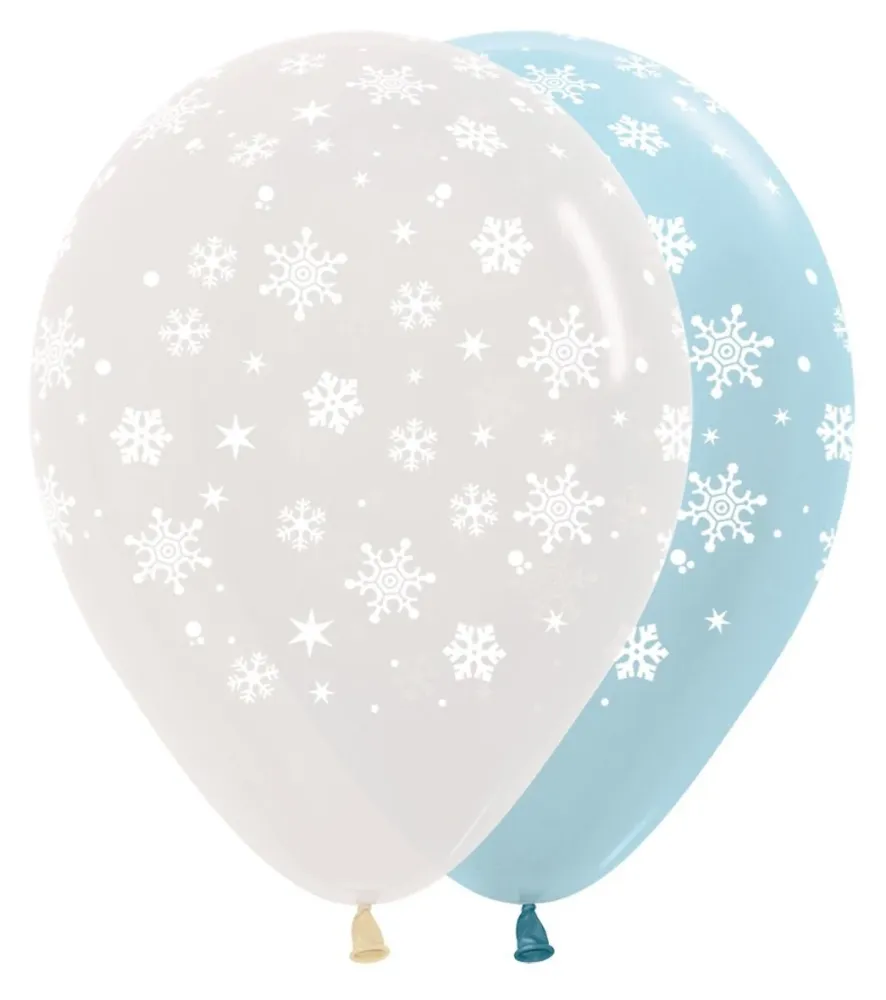 Ilmapallot Lumihiutale Mix 30cm 25kpl