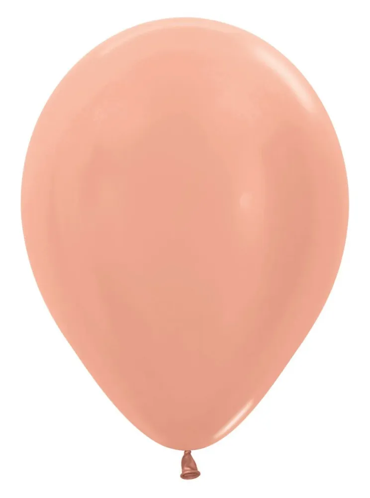 Ilmapallot Metallic Rose Gold 30cm 50kpl