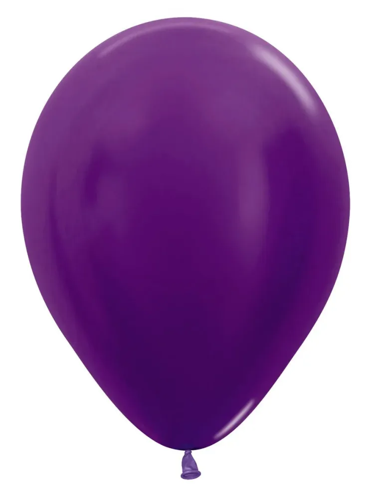 Ilmapallot metallinen violetti 30cm 50kpl