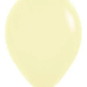Ilmapallot Pastelli Matta Keltainen 30cm 12kpl