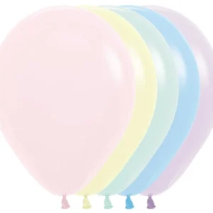 Ilmapallot Pastelli Matte Mix 30cm 12kpl