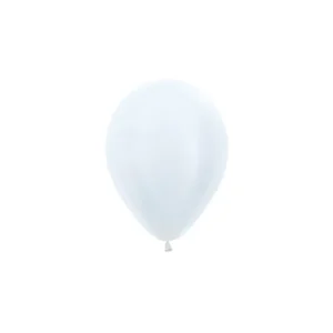 Ilmapallot Pearl White 12cm 50kpl