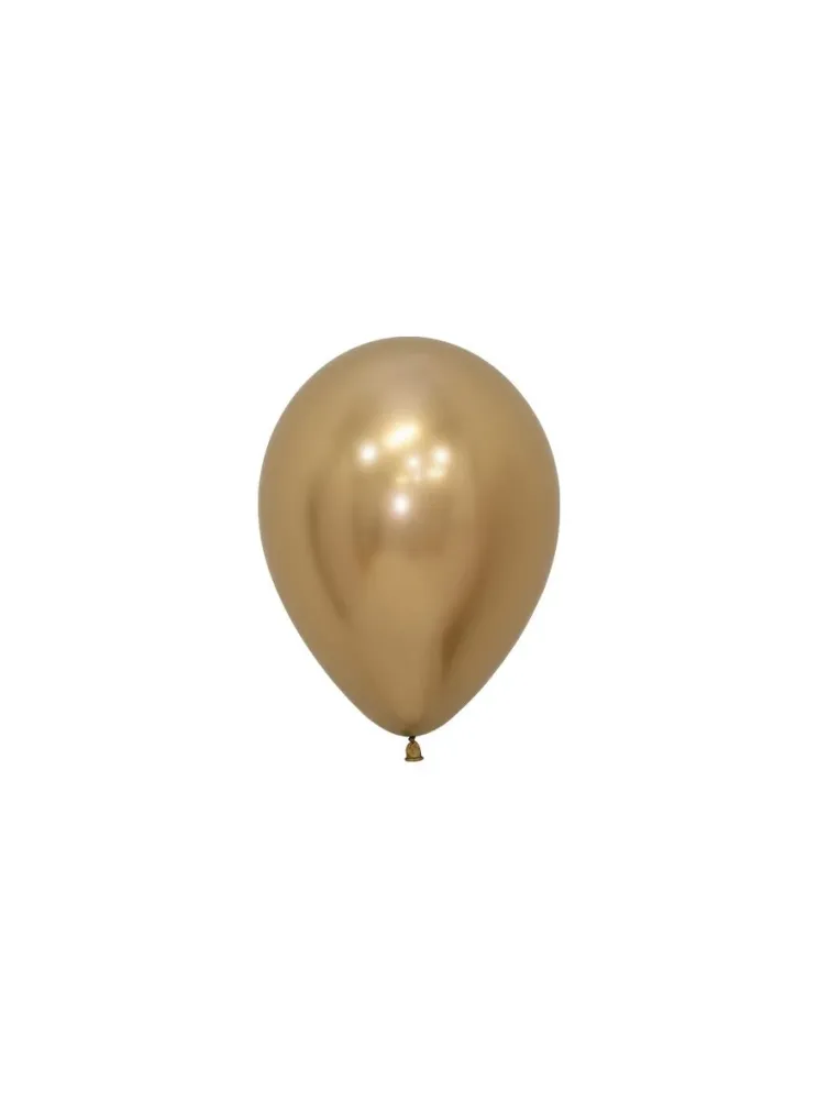 Ilmapallot Reflex Gold 12cm 50kpl