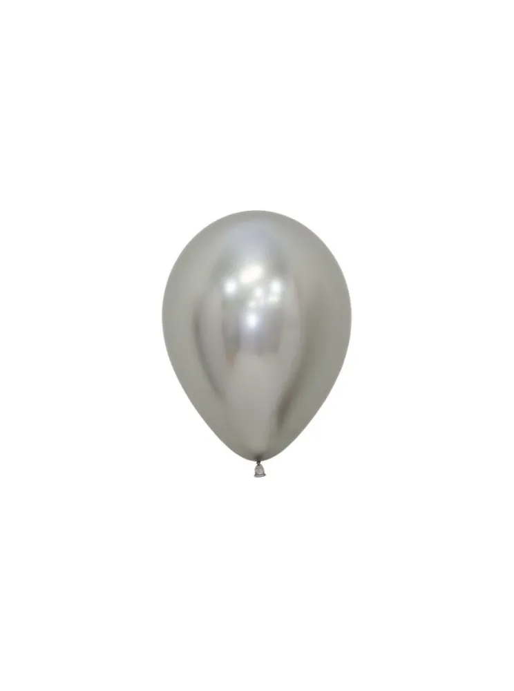 Ilmapallot Reflex Silver 12cm 50kpl