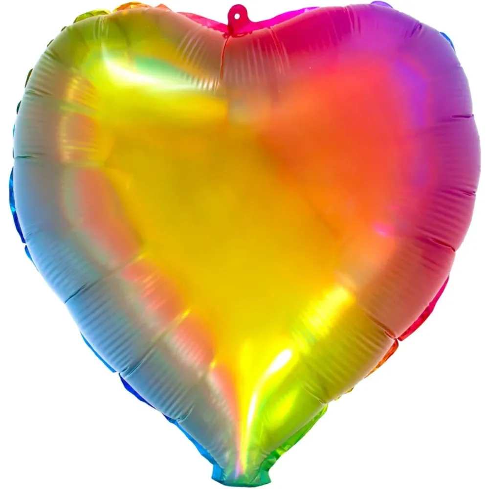 Kalvopallo sydämen muotoinen Yummy Gummy Rainbow - 45 cm
