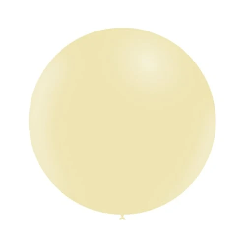 Keltainen jättiläinen ilmapallo pastelli 60cm