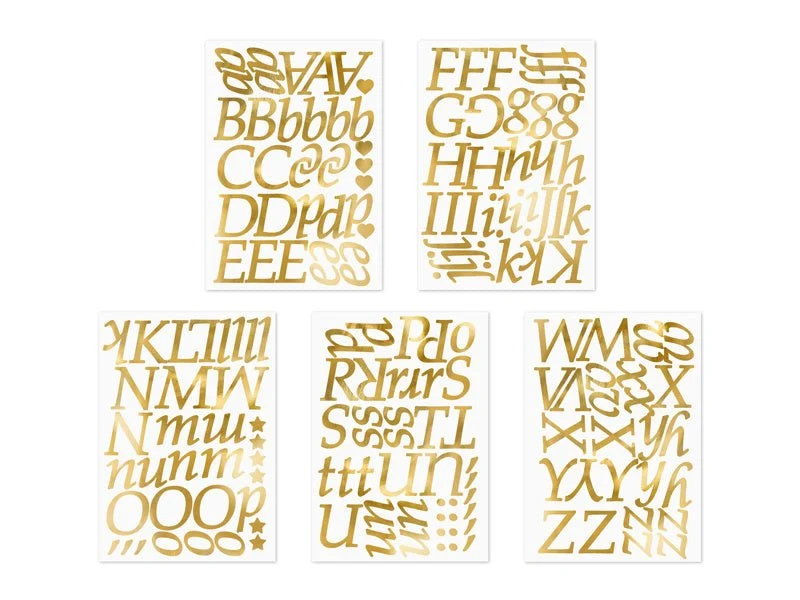 Kirjain Tarrat Gold