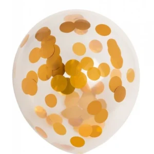Konfetti ilmapallot kulta 30cm 6kpl