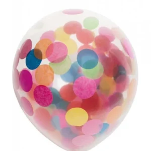 Konfetti ilmapallot värilliset 30cm 6kpl