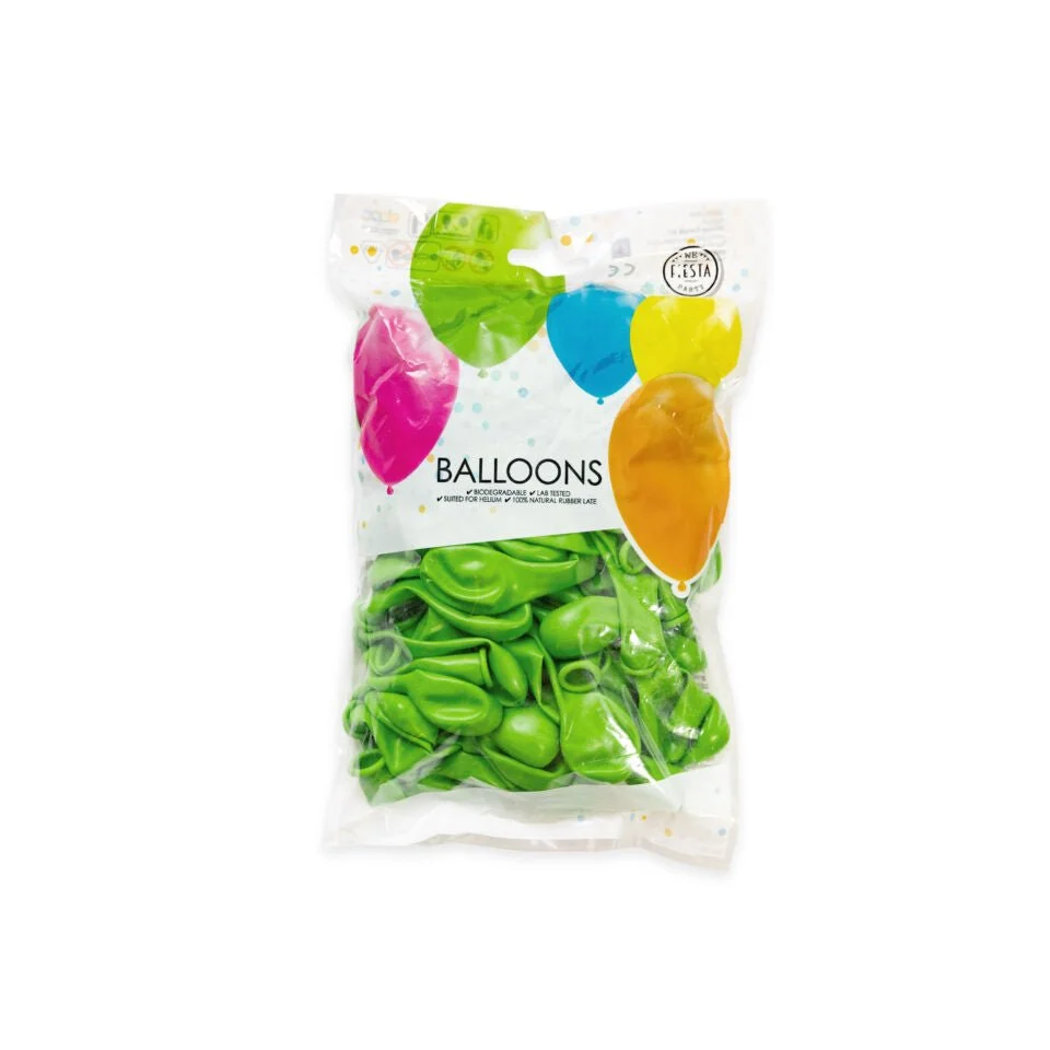 Lime Green ilmapallot 13cm 100kpl