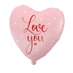 Love You Helium ilmapallo tyhjä 46cm