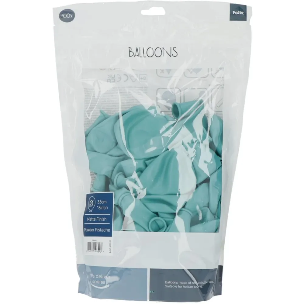 Mintunvihreä ilmapallot jauhe Pistache 33cm 100pcs